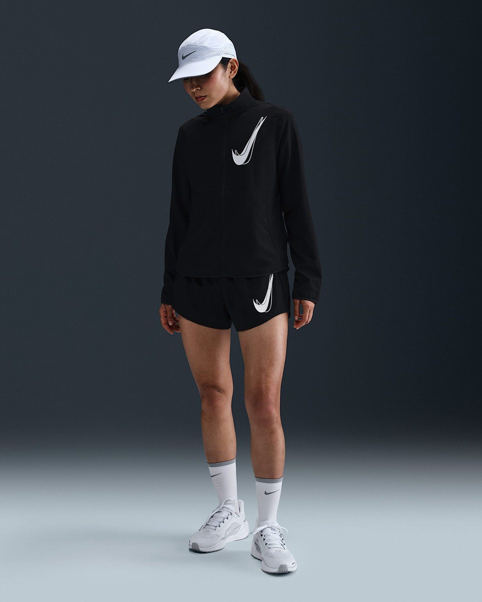 Áo Khoác Chạy Nữ NIKE As W Nk Swsh Hbr Df Jkt HJ2229-010