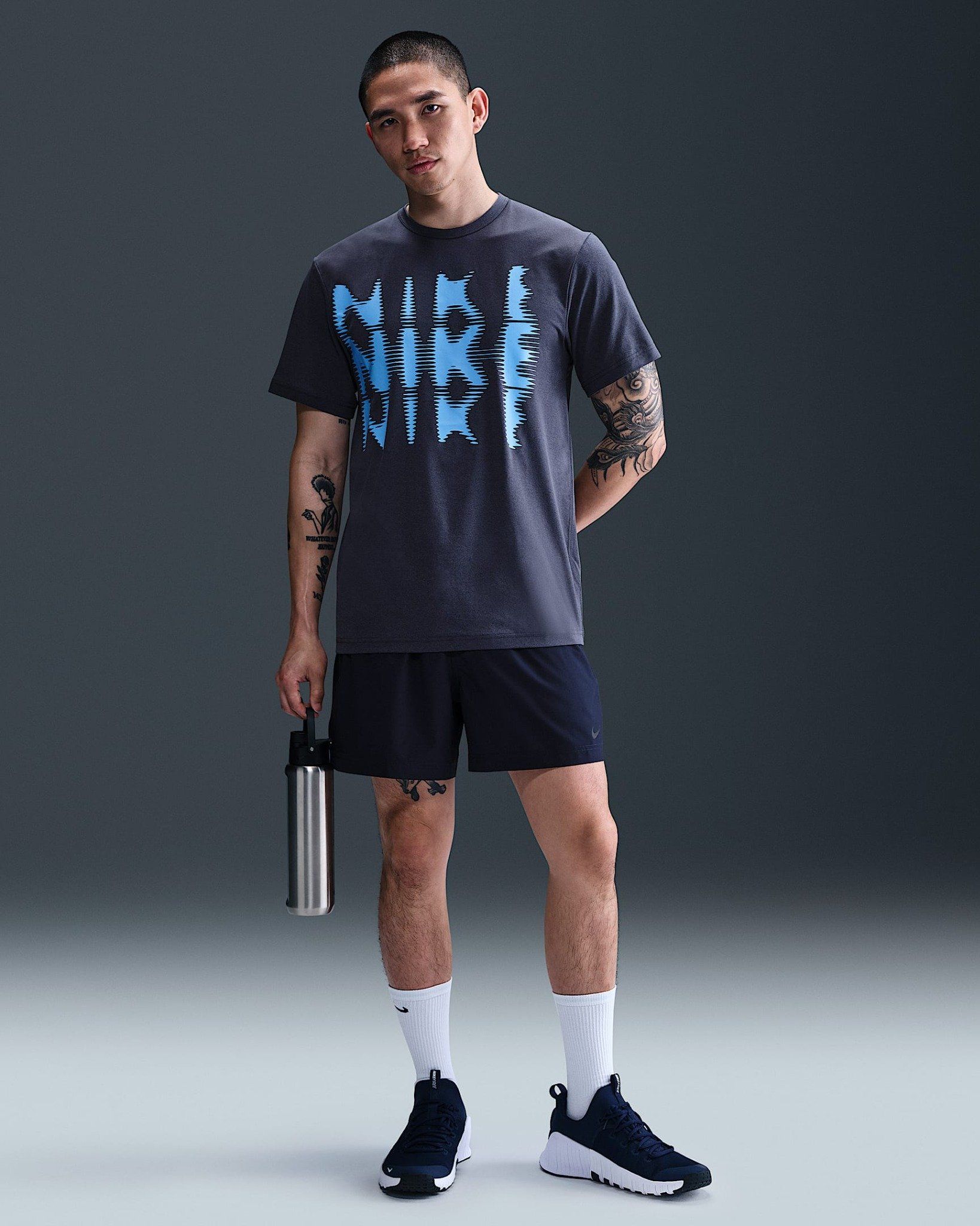 Áo Phông - Áo thun Tập Luyện Nam NIKE As M Nk Df Uv Hyverse Ss Swoos HJ3075-437