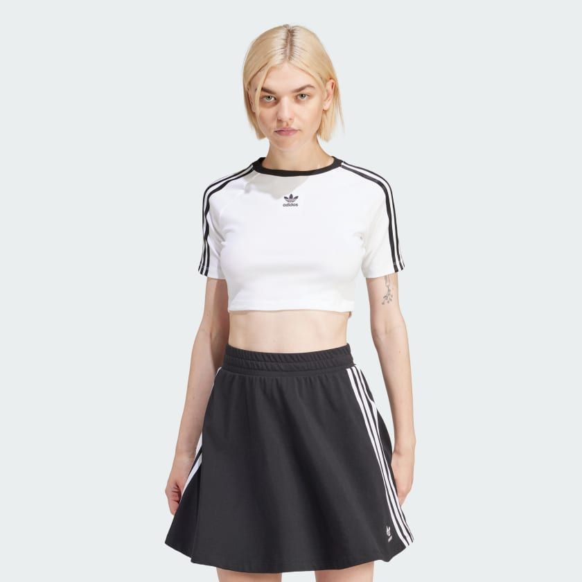 Áo Phông - Áo thun Originals Nữ ADIDAS 3 S Baby Tee IP0662