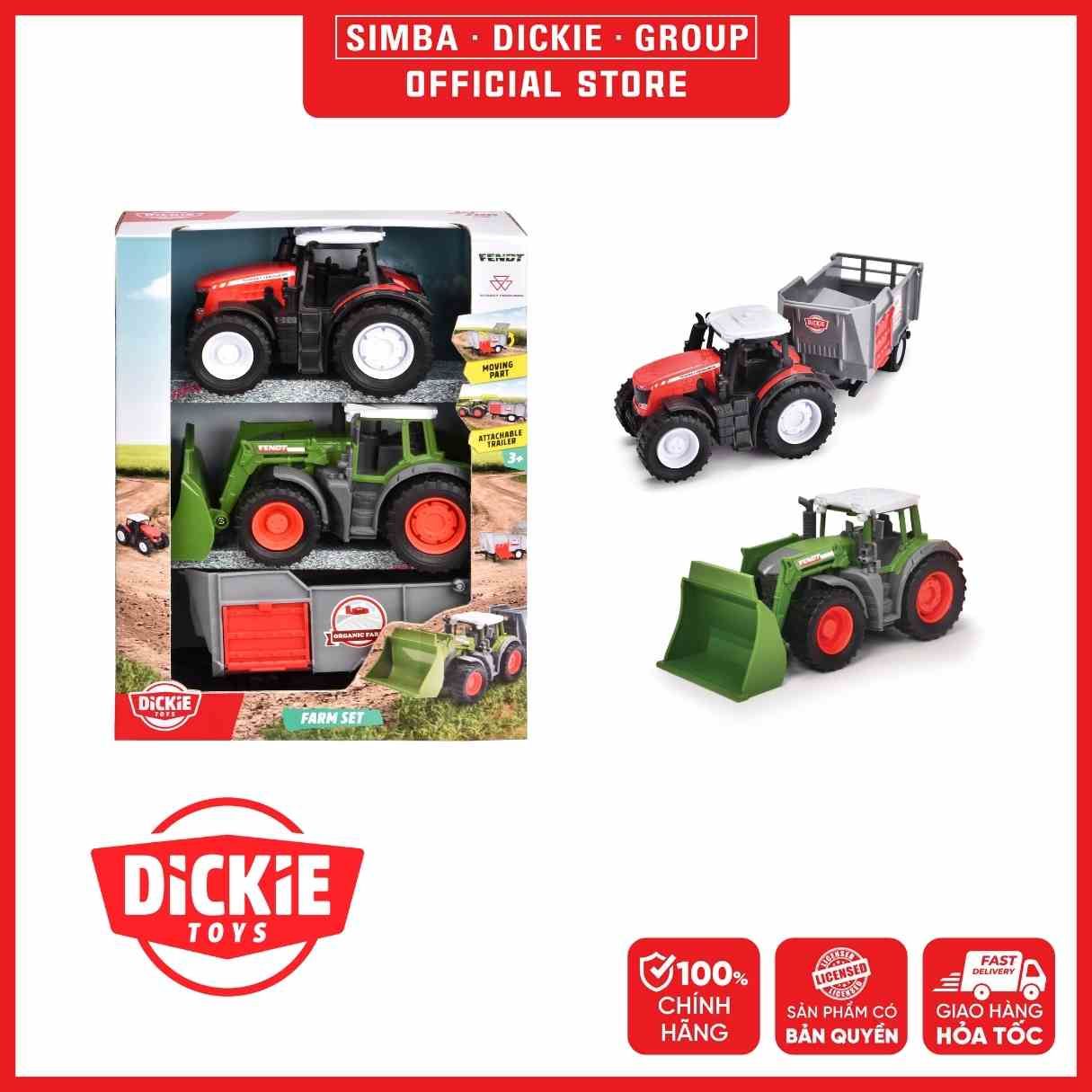 Bộ 3 Đồ Chơi Xe Nông Trại DICKIE TOYS Farm Set 203732006 - Simba Toys Vietnam