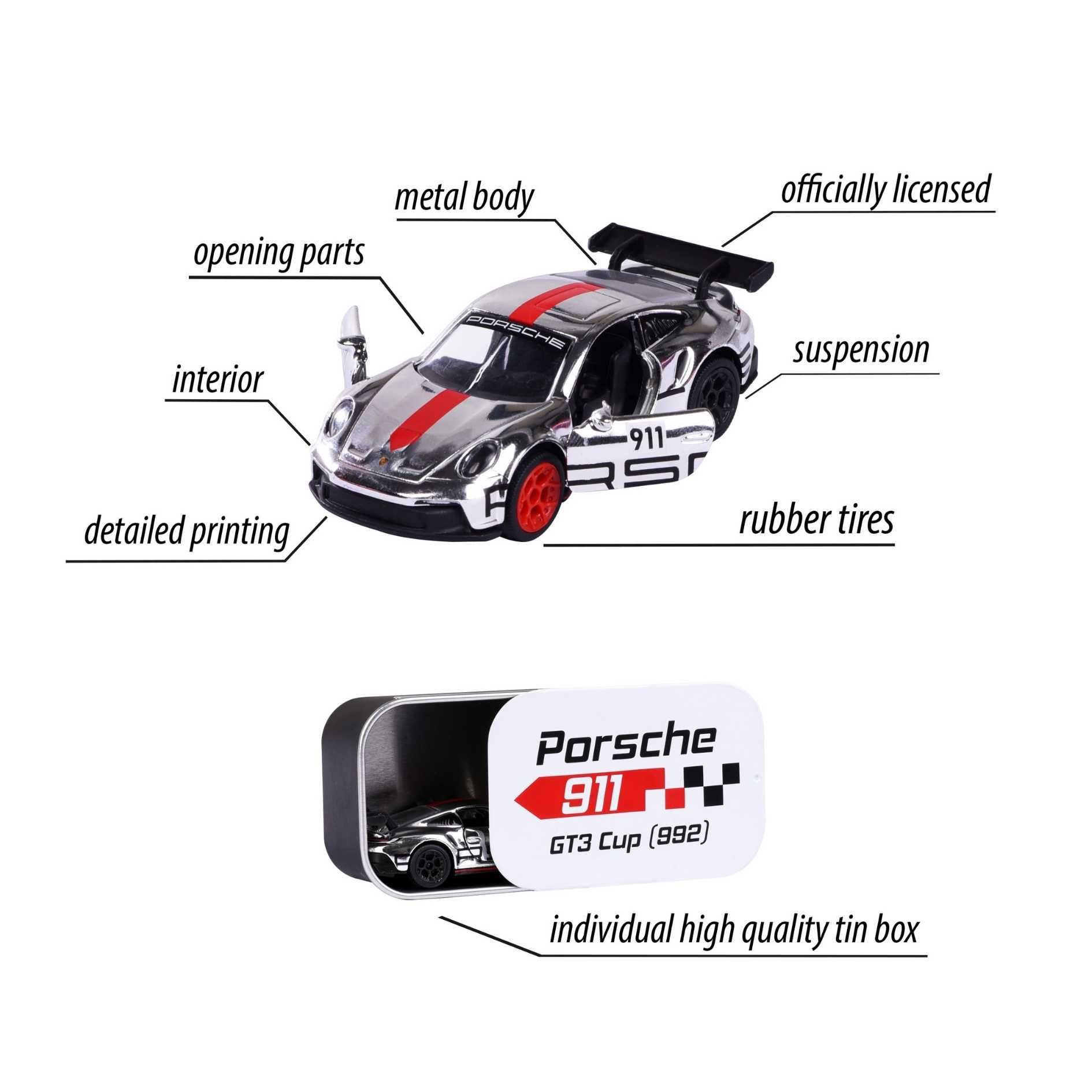 Đồ Chơi Xe Mô Hình MAJORETTE Porsche Deluxe Cars 1:64 Diecast Model Car 8502101001 - Simba Toys Vietnam