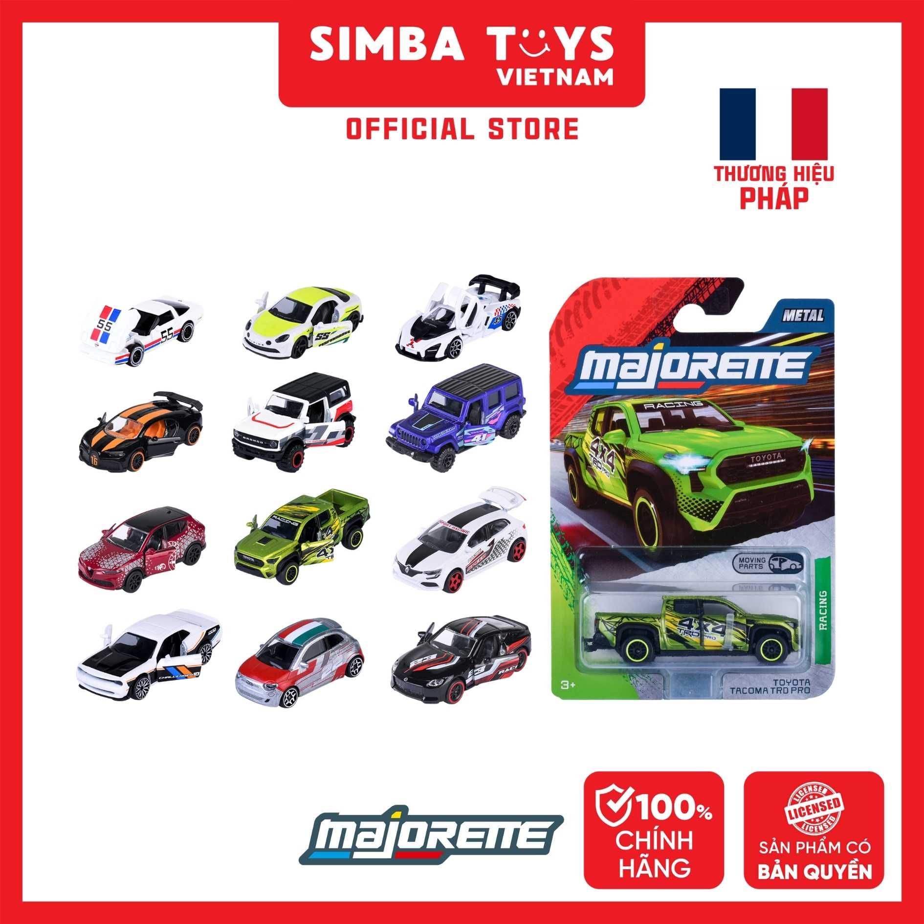Đồ Chơi Xe Mô Hình MAJORETTE Racing Premium Cars 1:64 Diecast Model Car 8504000000 - Simba Toys Vietnam