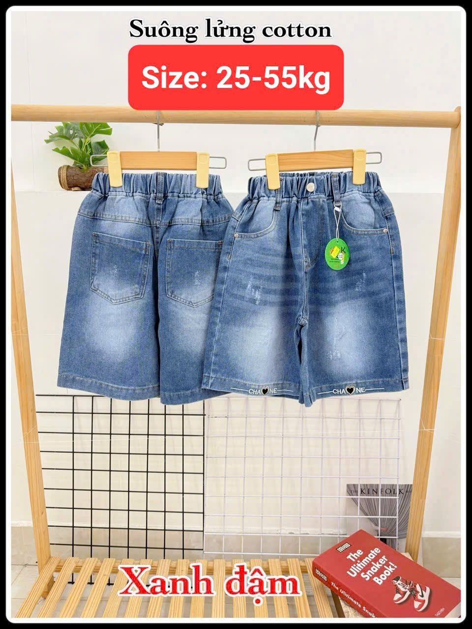 Q32 _ Quần jean lửng ống suông bé gái sành điệu thời trang _ Beekids