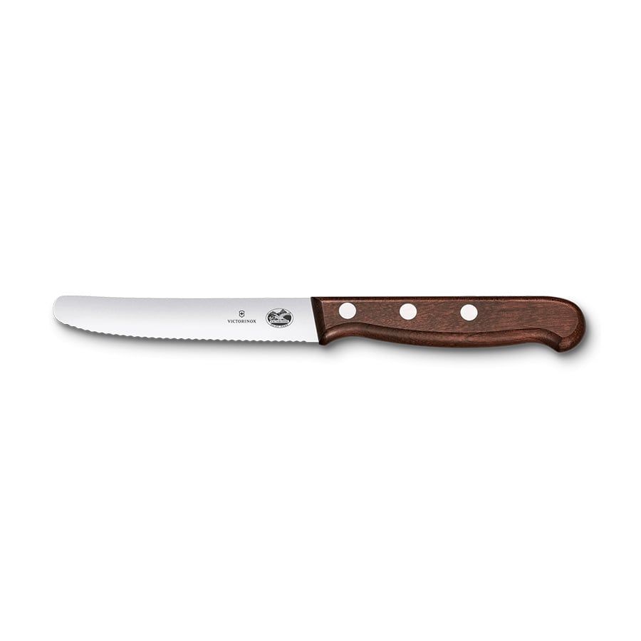 Dao bàn ăn và cắt cà chua cán gỗ Victorinox