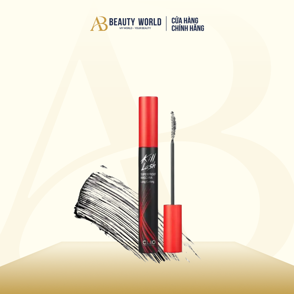 Mascara Làm Cong Mi Và Chống Trôi Clio Kill Lash Superproof 001 Long Curling 7G .