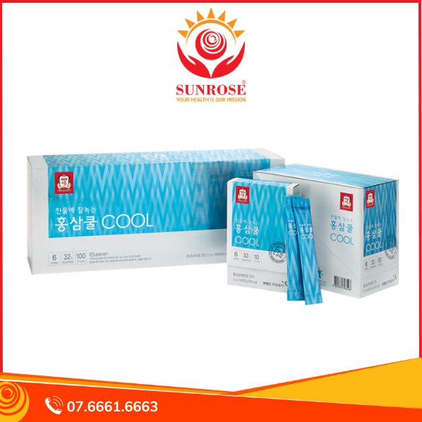 Trà Hồng Sâm KGC Cool Hàn Quốc 2g x 100 Gói