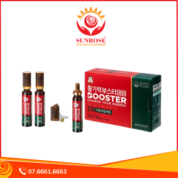 Nước Uống Hồng Sâm KGC Jung Kwan Jang Vital Tonic Hwal Ki Ryeok Booster 20ml x 14 Ống
