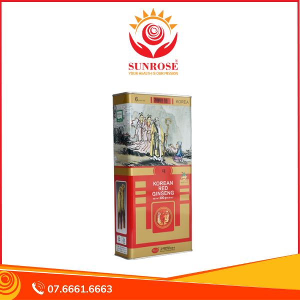 Sâm KGS Nguyên Củ Khô 300g Củ Trung ( 26-30 củ)