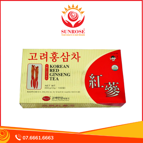 Trà Hồng Sâm Hàn Quốc KGS Loại 3g x 100 Gói