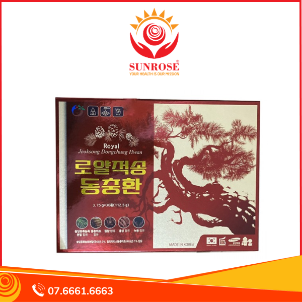 Tinh Dầu Thông Đỏ Trầm Hương KGA Royal Jeoksong Dongchung Hwan Hộp 10 Viên