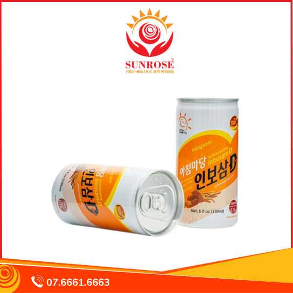 Nước Hồng Sâm 180ml x 30 Lon Inbosam D Achimmadang Hàn Quốc