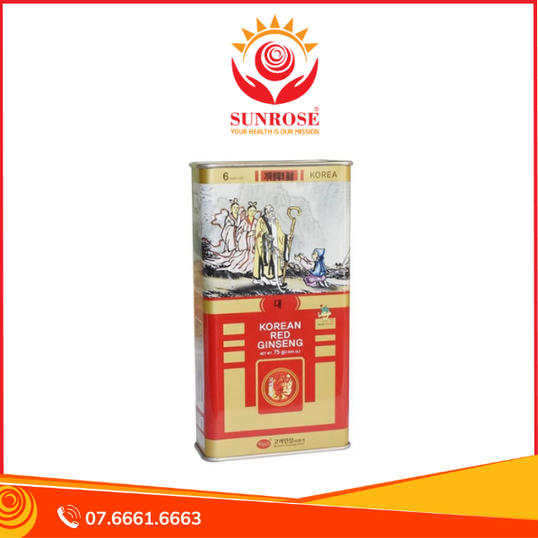 Sâm Khô KGS Nguyên Củ 75g Củ Trung ( 6-8 củ)
