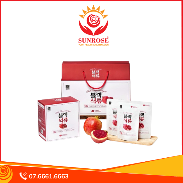 Nước Ép Lựu Và Hắc Sâm KGS 70ml x 30 Gói