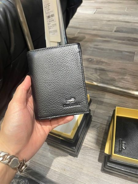 Ví Ngắn Đứng SC Lacoste Logo Bạc