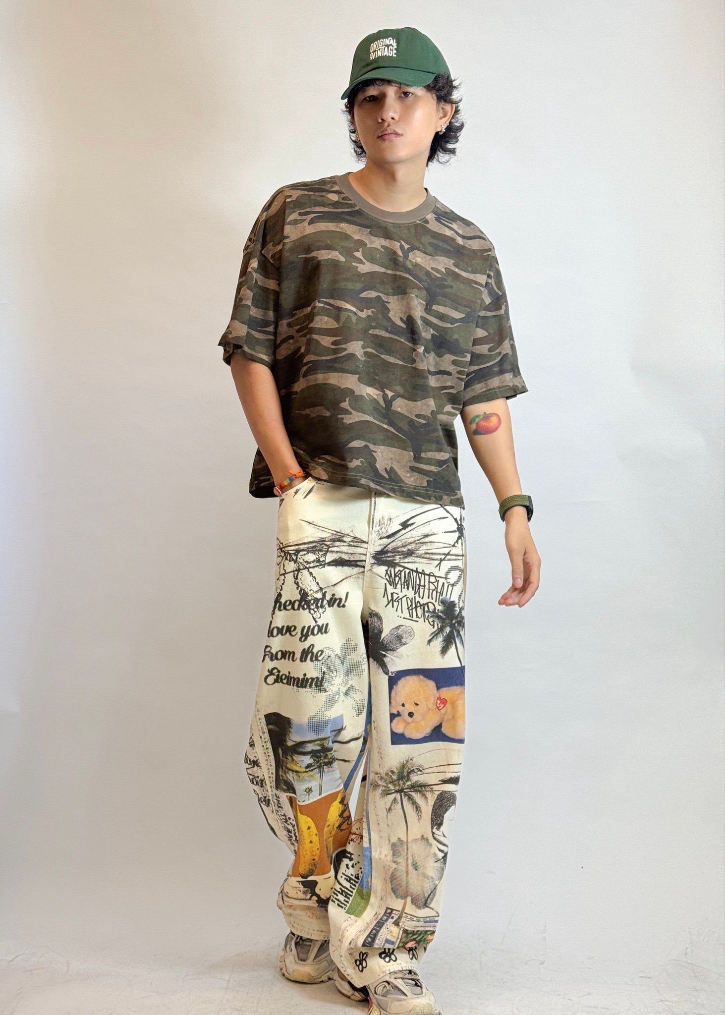 T-SHIRT 8208 CAMO BROWN