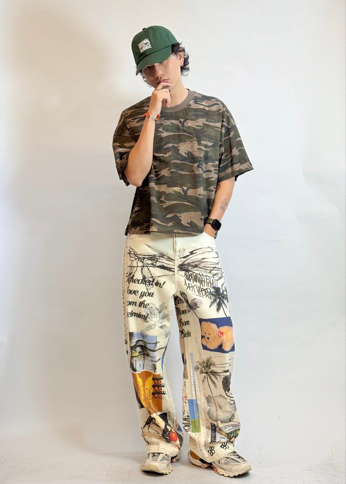 T-SHIRT 8208 CAMO BROWN