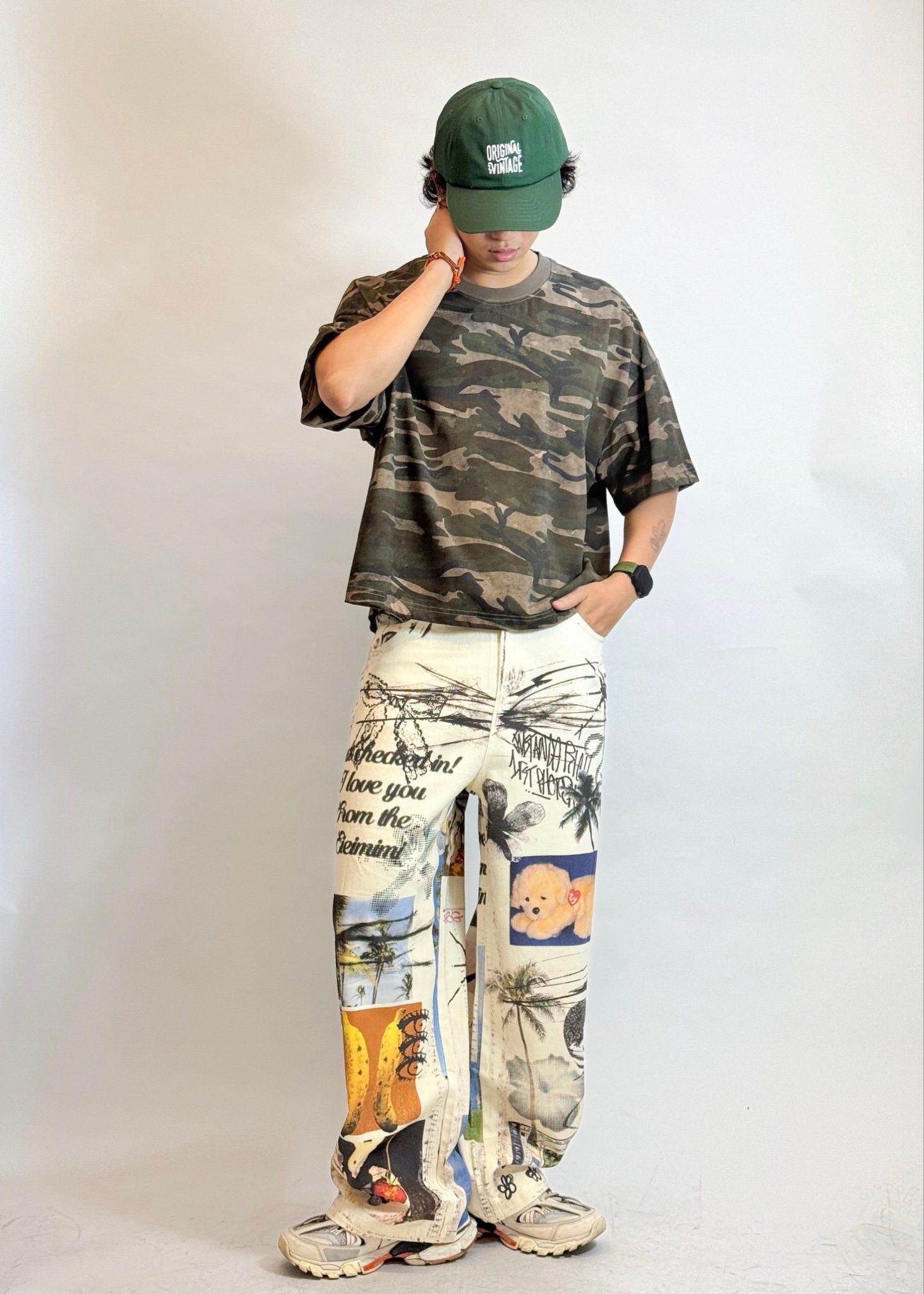 T-SHIRT 8208 CAMO BROWN