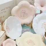 Set bát đĩa heo Lulu bông hoa