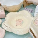 Set bát đĩa heo Lulu bông hoa
