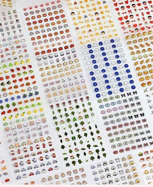 Set Sticker mini 15 tờ - 1050 miếng Telado