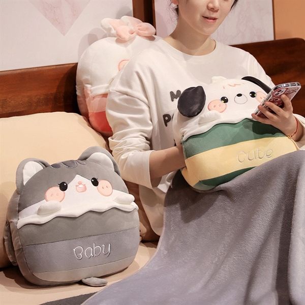 Gối kèm chăn thú baby 40cm