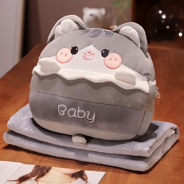 Gối kèm chăn thú baby 40cm