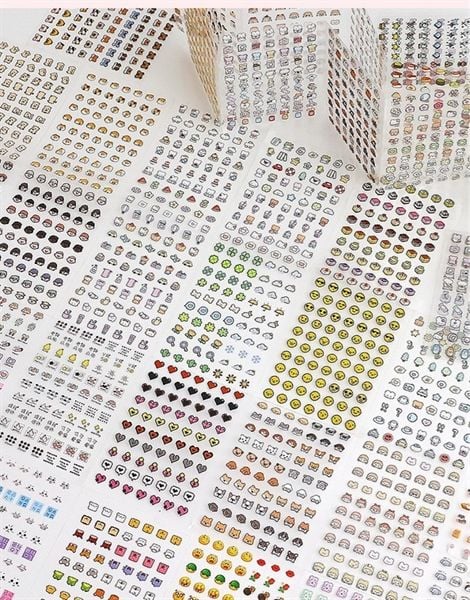 Set Sticker mini 15 tờ - 1050 miếng Telado