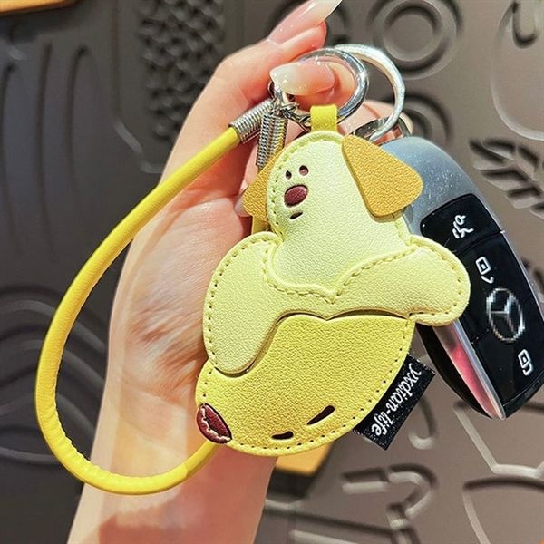 Móc khoá da cún chuối