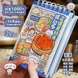 Sổ lò xo Sticker đồ ăn 66 tờ Telado