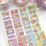 Washi tape Sticker Telado ánh nhũ