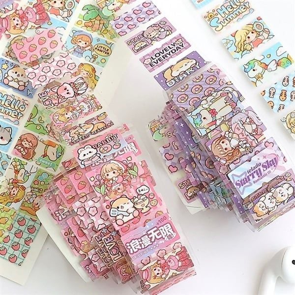 Washi tape Sticker Telado ánh nhũ