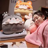 Gối kèm chăn thú baby 40cm