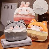 Gối kèm chăn thú baby 40cm