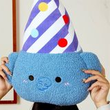 Voi bông dẹt mũ kẻ 45cm