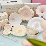 Set bát đĩa heo Lulu bông hoa