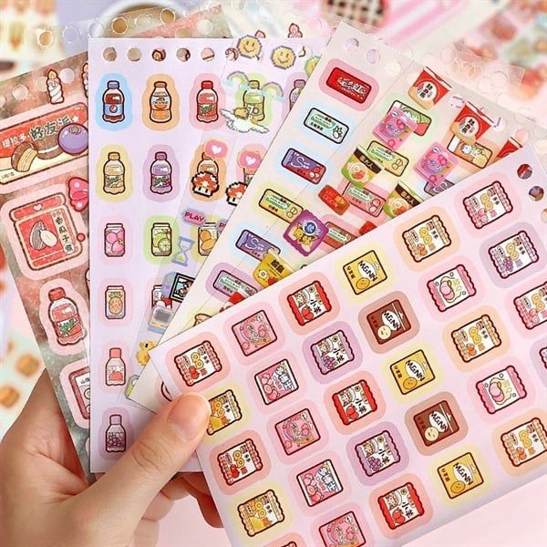 Sổ Sticker lò xo 66 trang đồ ăn Telado