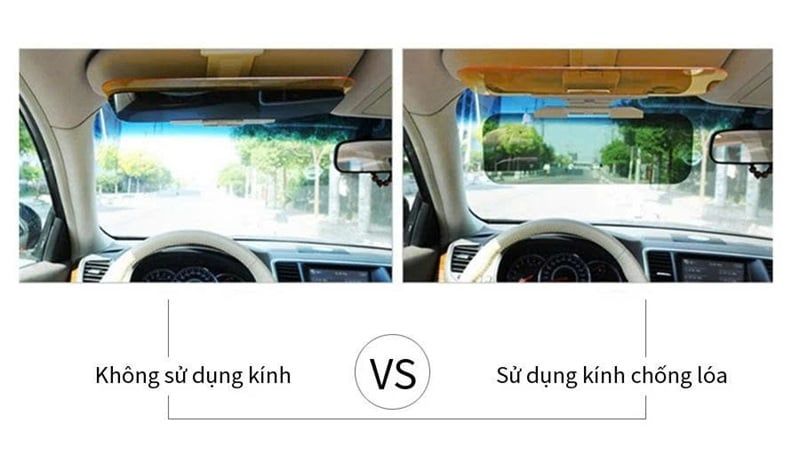 KÍNH PHÂN CỰC CHỐNG CHÓI NGÀY VÀ ĐÊM CHO Ô TÔ