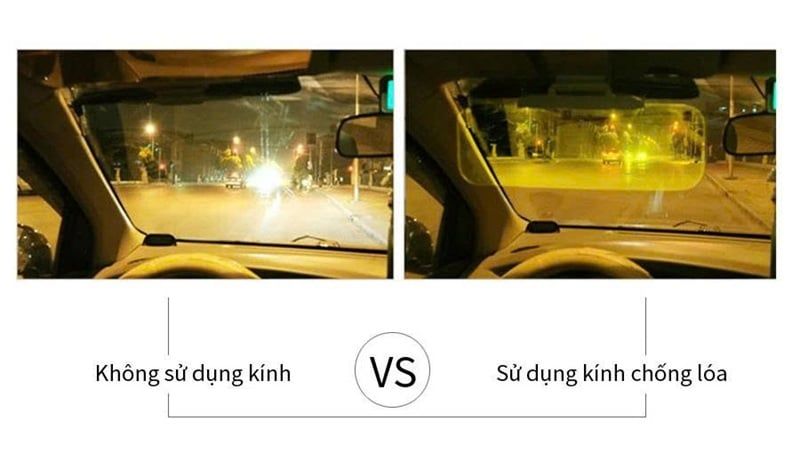 KÍNH PHÂN CỰC CHỐNG CHÓI NGÀY VÀ ĐÊM CHO Ô TÔ