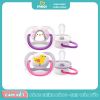 Ty ngậm Avent thông khí hình thú cho bé gái 0-6M set 2