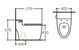 Bồn cầu liền khối Tkm-106