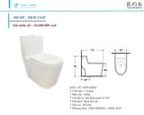 Bàn cầu liền khối Tkm-134f