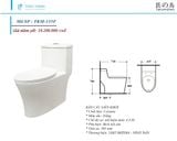 Bàn cầu liền khối Tkm-135f