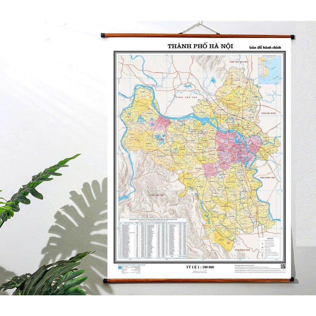 Bản đồ TP Hà Nội mới 126 xã phường