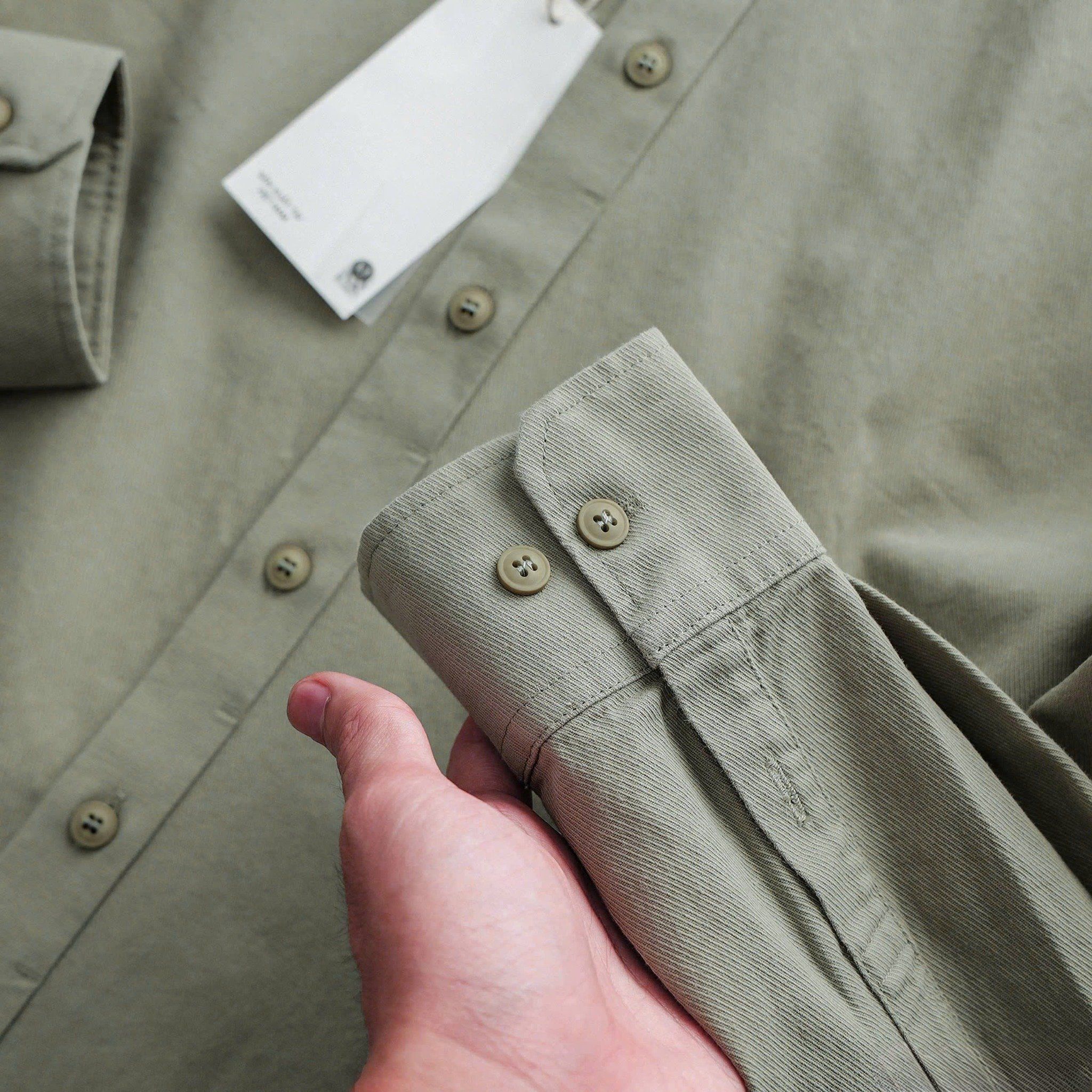 Áo Sơ Mi Kaki Cotton Basic 1893