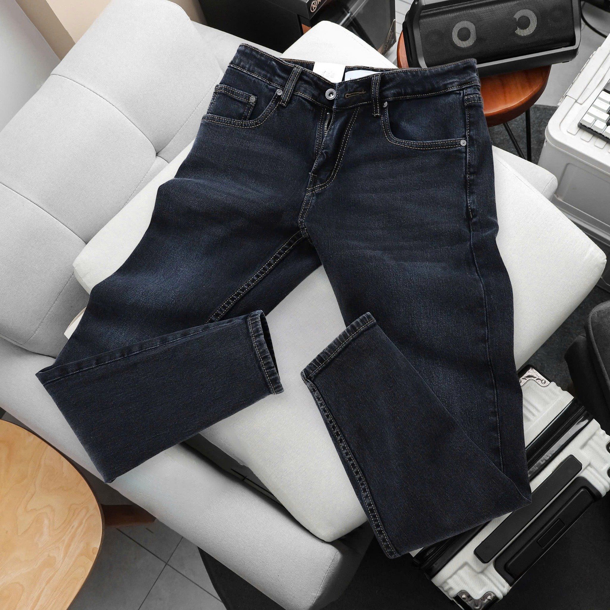 Quần Jeans Dark Blue Wash 1896