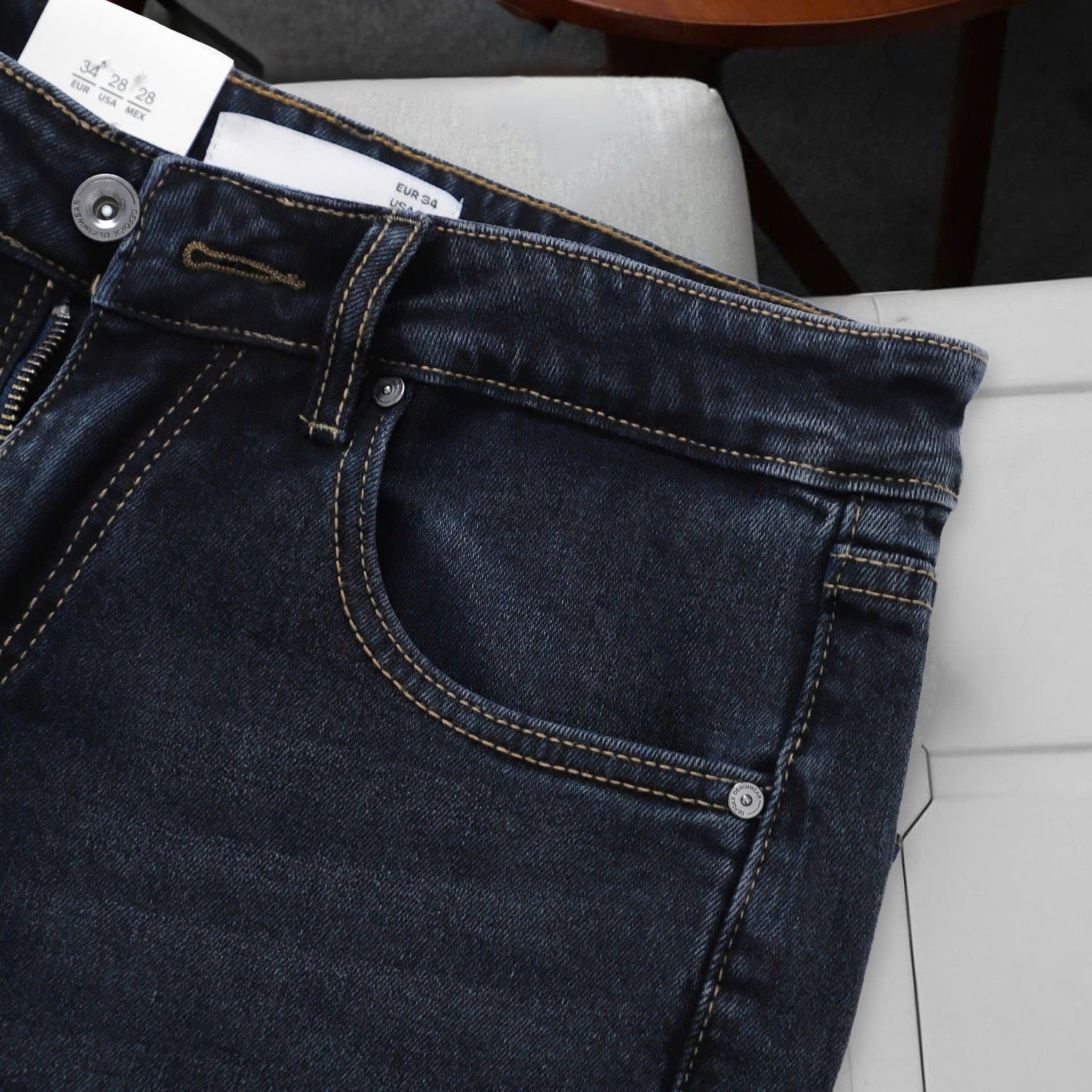 Quần Jeans Dark Blue Wash 1896