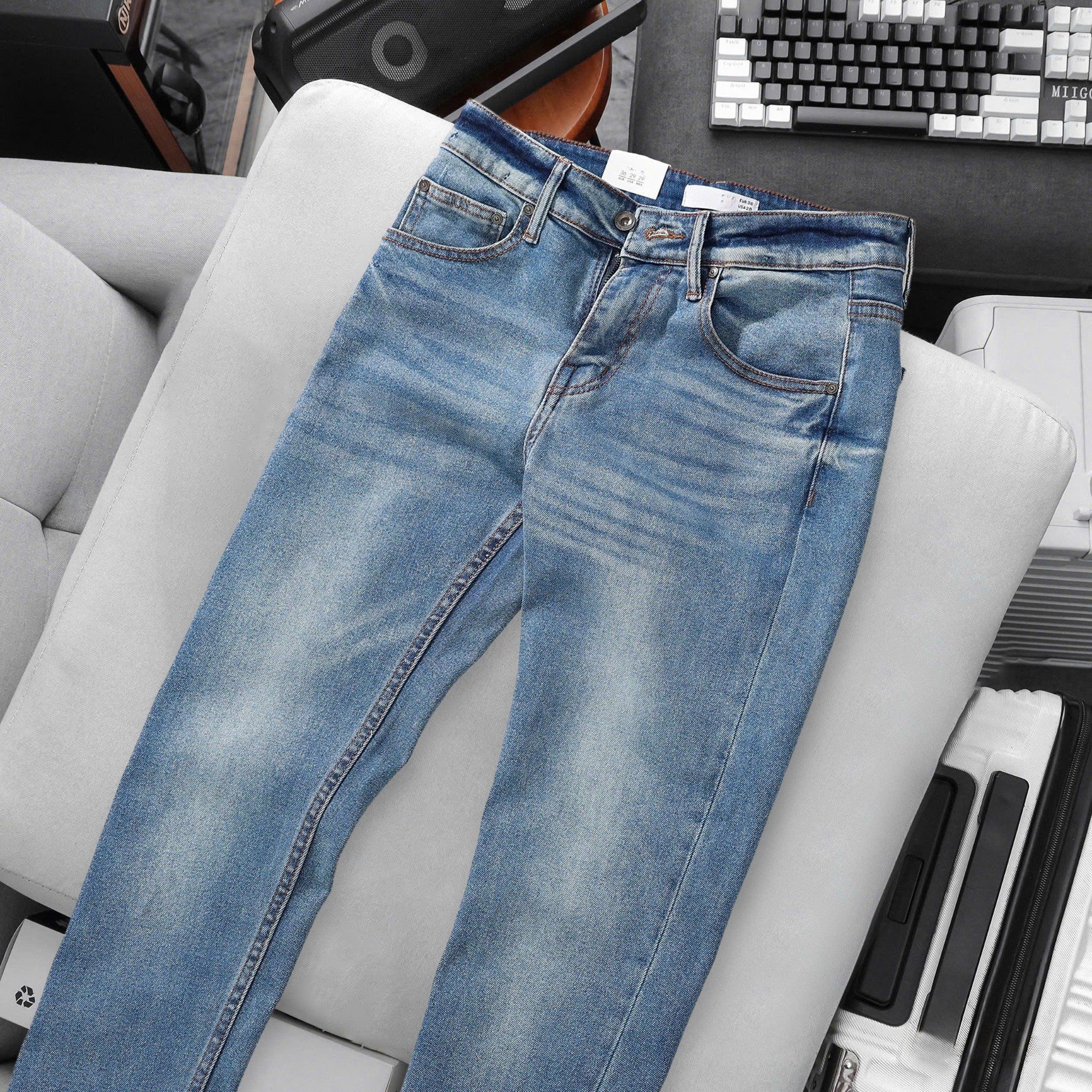 Quần Jeans Blue Wash 1895