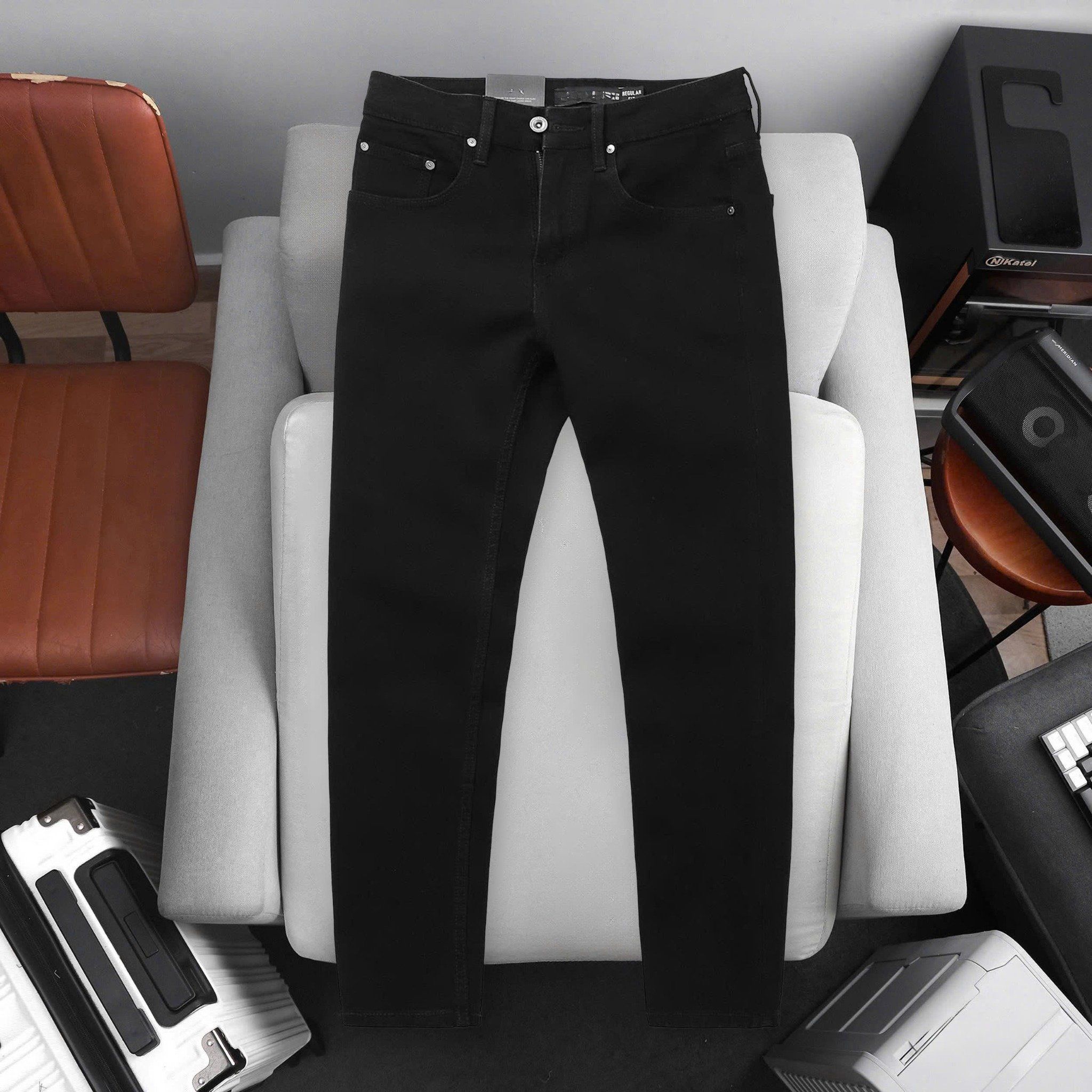 Quần Jeans Đen Basic 1894