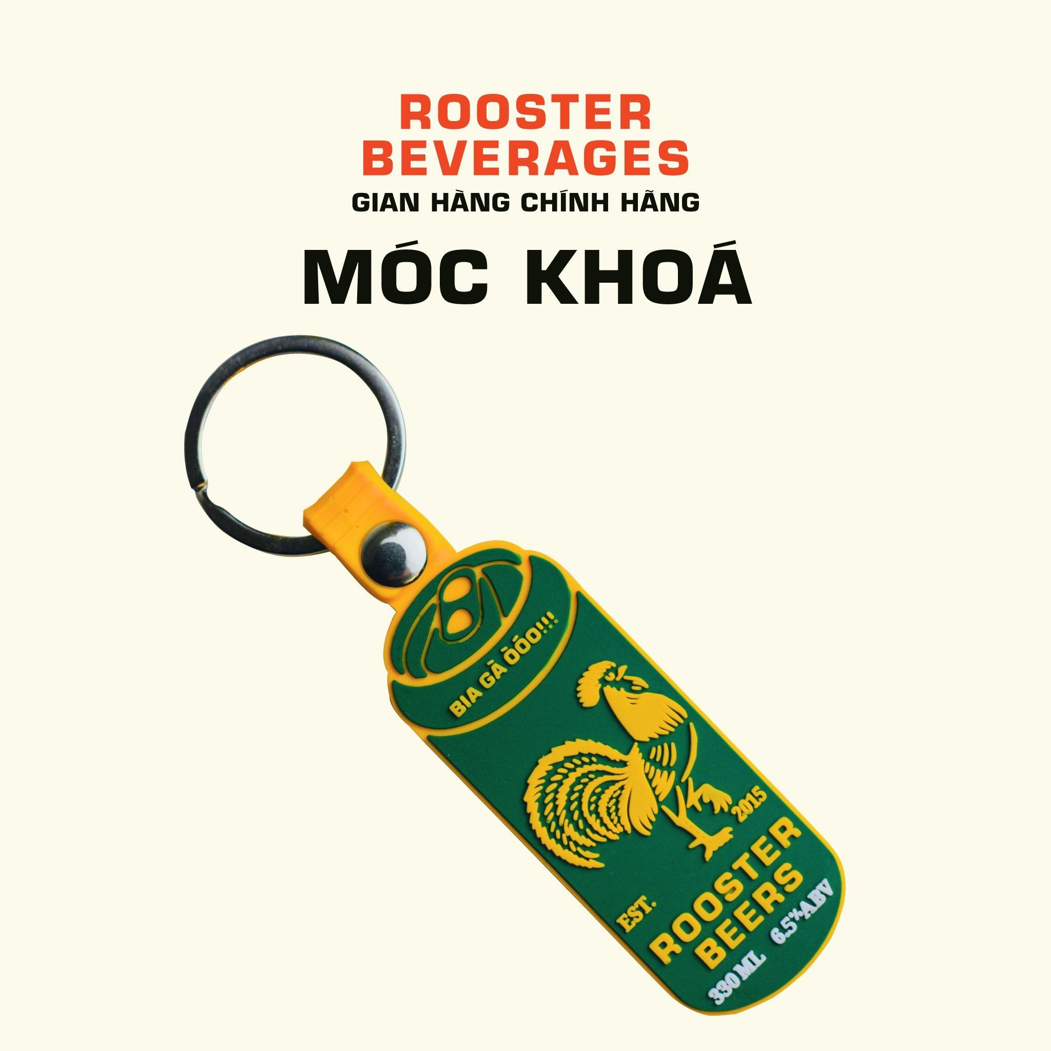 Móc khoá Rooster Beers hình lon bia