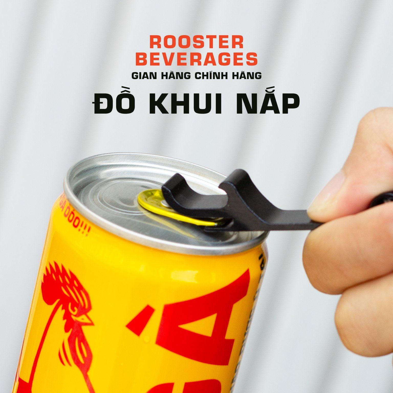 Đồ khui nắp Rooster Beers kèm móc khoá
